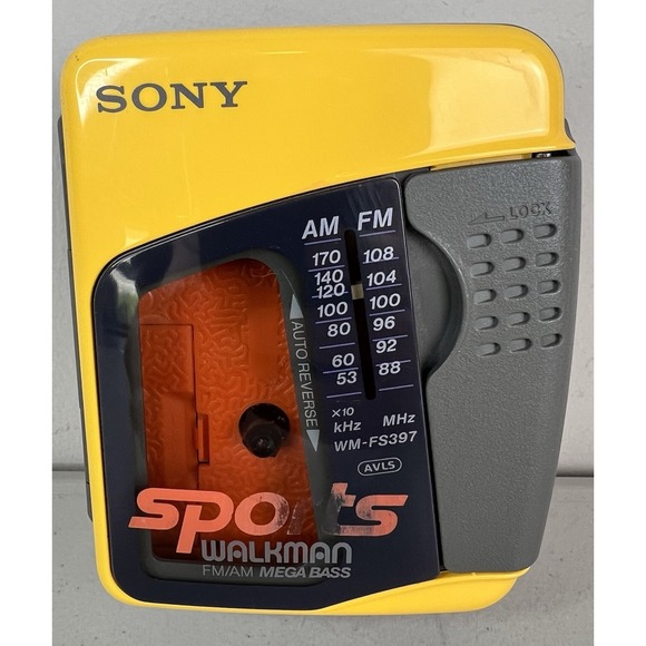 Sony Other - Sony Sports Walkman Mega Bass WM-FS397 FM/AM Cassette Player WORKS